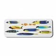 thumbnail image 1 of Fish Computer Mouse Pad, Various Types of Sea Creatures with Atlantic Cod Bonito Palette Surgeonfish Image, Rectangle Non-Slip Rubber Mousepad Large, 31" x 12" Gaming Size, Multicolor, by Ambesonne, 1 of 2