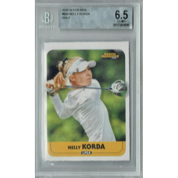 BGS 6.5 Nelly Korda 2020 S.I. for Kids #929 BGS 6.5 Womens Golf Rookie Card USA