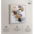 thumbnail image 2 of Deserted Ovals II Canvas Print Boho Art by Art Remedy, Silver Frame, 20 x 24, 2 of 6