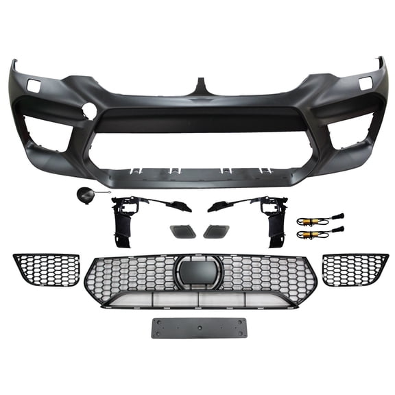 Ikon Motorsports Compatible with 17-20 BMW G30 5 Series Sedan M5 Style Front Bumper Cover Conversion - PP