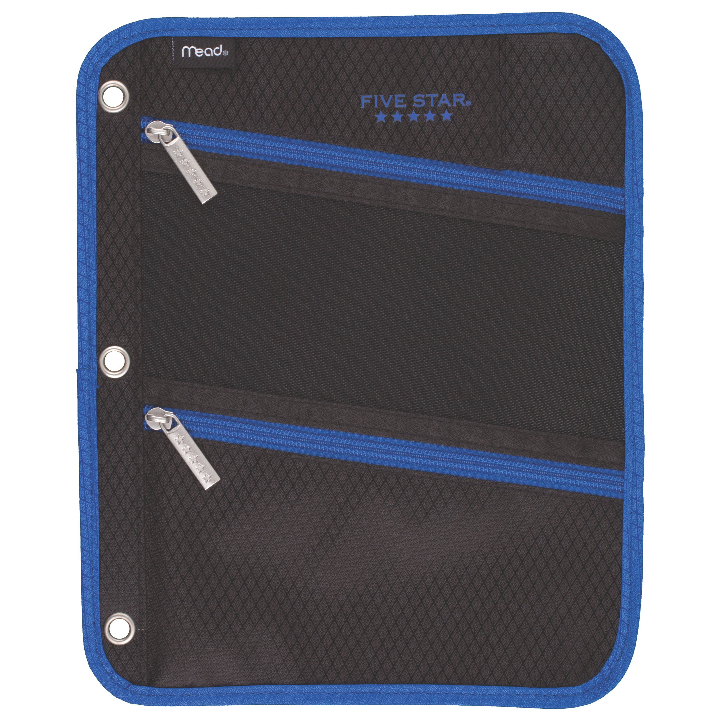 FIVE STAR Durable Mesh Pencil Case, Multicolor