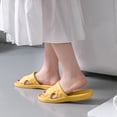 thumbnail image 4 of Lilgiuy Non-slip Soft Bottom Bathroom Household Non-slip Lightweight Slippers Non-slip Soft Bottom Bathroom Household Lightweight Slippers，Yellow，37-38 for 2022, 4 of 5