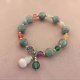 thumbnail image 3 of Pulsera Wu Lou/Hu Lou china hecha a mano con Feng Shui para la salud y la protección (VERDE), 3 of 5