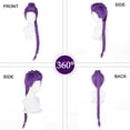 thumbnail image 2 of Demon Hunters Costume Rumi Wig Cosplay Kids, Long Clip-On Purple Braided Wig for Women (Rumi-purple), 2 of 3
