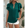 thumbnail image 6 of Womens Summer Tops Dark Green XL, 6 of 7
