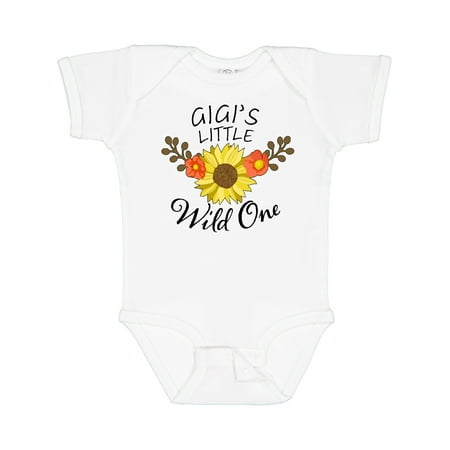 

Inktastic Gigi s Little Wild 1 with Beautiful Sunflower Boys or Girls Baby Bodysuit