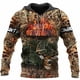 thumbnail image 3 of Sudadera con capucha de moda de otoño con diseño de león y lobo, piel de tigre blanco, estampado 3D por todas partes, para hombre, sudadera unisex con cremallera, chaqueta informal, 3 of 5