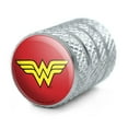 thumbnail image 2 of Wonder Woman Classic Logo Motorcycle Bicycle Bike Tire Rim Wheel Aluminum Valve Stem Caps, 2 of 6