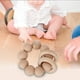 thumbnail image 1 of para la dentición Apaciguar la incomodidad Sin rebabas para bebés Juguetes para la dentición para bebés para de Marrón claro Baoblaze Perlas de dentición, 1 of 8