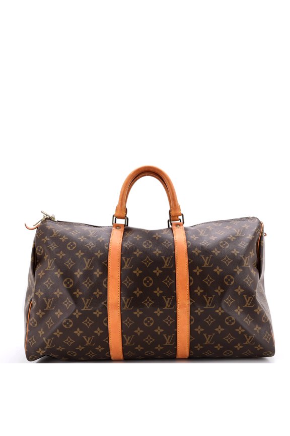 Pre-Owned Keepall Bag Monogram Canvas 50 By Rebag
