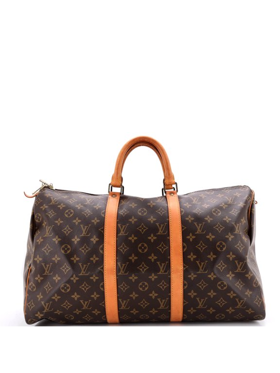 Pre-Owned Keepall Bag Monogram Canvas 50 By Rebag