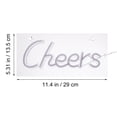 thumbnail image 2 of GOOHOCHY Cheers Letrero de neón LED decorativo, lámpara de ambiente para fiestas en bares, 2 of 7