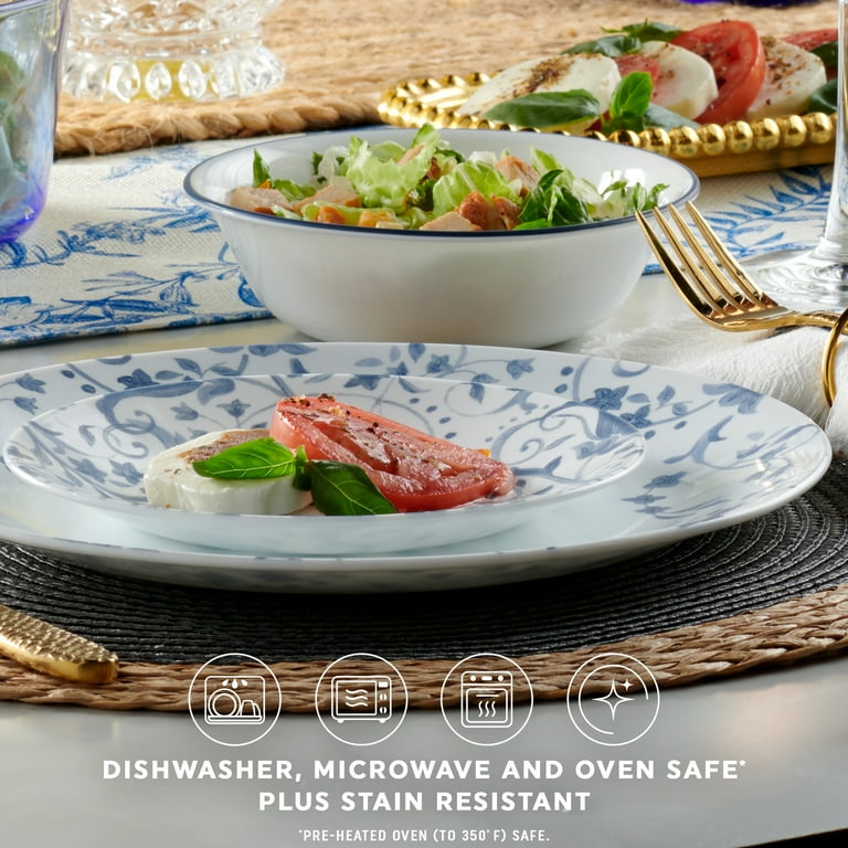 Corelle Darlington 12-Piece Glass Dinnerware Set (Service for