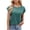 Green, variant on Honeeladyy Womens Short Sleeve Shirts with Pocket,Crew Neck Lightweight Tops Summer Solid Color Loose Pullover for Office Work Gift Pink XL