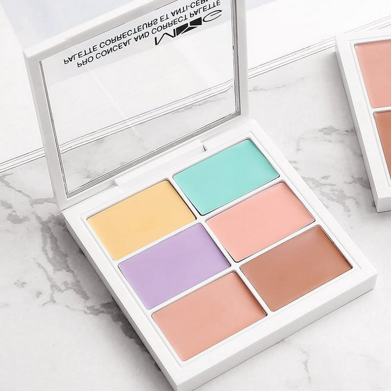 Waterproof Professional Color Corrector for Dark Circles Red Marks  Scars,Longwear&Easy to Apply. Colors Correcting Concealer Palette&Creamy  Concealer Palette 
