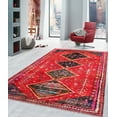 thumbnail image 3 of Pasargad Home Vintage Azerbaijan Red Lamb's Wool Area Rug  4' 6" X 9' 0", 3 of 3