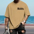 thumbnail image 4 of jowamay Cowboy T Shirts for Men Oversized Crewneck Retro Cotton Western Cowboy Graphic Shirts for Daily Wear Workout, 4 of 9
