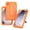 Orange, variant on Case for Samsung Galaxy Tab A11 / A9 8.7 inch 2025 SM-X133/X135/X135F/X110/X115/X117, Heavy Duty Hard PC Soft Silicone Shockproof, Black/Blue