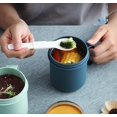 thumbnail image 3 of Breakfast cup with lid spoon High appearance level student milk cup microwavable portable Japanese soup cup for office workers, 3 of 5