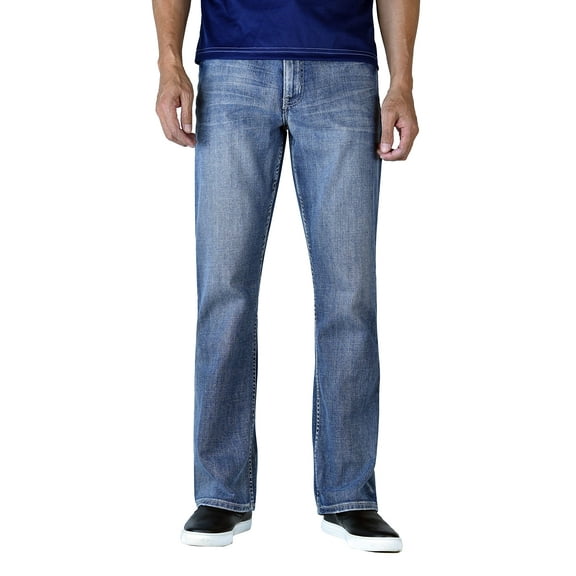 MENS FASHION BOOTCUT JEANS REGULAR FIT LIGHTBLUE SIZE 29X30