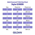 thumbnail image 6 of Gildan Adult Light Cotton Short Sleeve T-Shirt, Style G3000, 2-Pack, Sizes S-2XL, 6 of 6