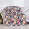 thumbnail image 3 of Naloa music Skull record Retro Flannel Blankets - Thick and Warm Blanket for Winter, Soft Fuzzy Plush King Blanket for All Seasons80"x60", 3 of 6