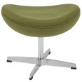 thumbnail image 2 of Grass Green Wool Fabric Ottoman, 2 of 3