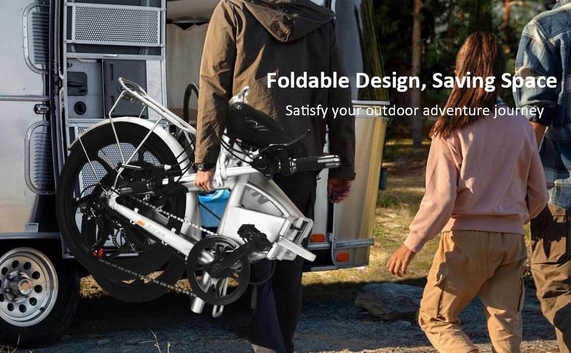 Folding Electric Bike, 20" 48V High-Performance Folding Electric Bike - 750W Motor20MPH Speed, 50Miles Range, 48V 18Ah High Capacity Removable Battery- ldeal ForCommuting And Leisure Rides