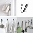 thumbnail image 5 of Black Zinc Alloy Single Hooks Wall Mounted Coat Rack for Kitchen Bathroom Storage with Screws 25 Pack, 5 of 5