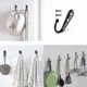 thumbnail image 5 of Black Zinc Alloy Single Hooks Wall Mounted Coat Rack for Kitchen Bathroom Storage with Screws 25 Pack, 5 of 5