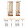 thumbnail image 6 of Fsddascl Thanksgiving Fall Blackout Curtains for Bedroom/Living Room, Thermal Insulated Kitchen Curtains, Rustic Retro Pumpkin Weeping Leaves Grommet Darkening Window Treatment Drapes 52"x84"x2, 6 of 6