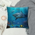thumbnail image 2 of COMIO  Under Sea Fish Sharks Pillowcases Pillows Covers Cases Bedroom Decor Decoration Rectangle Two Sides Printed Hotel,Cafe,Car,Sofa Throw Pillow Case Cushion Cover, 2 of 5