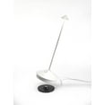 thumbnail image 2 of Zafferano Pina 11.4" 1-Light Portable Table Lamp Dimmable White with Polycarbonate Shade, 2 of 4