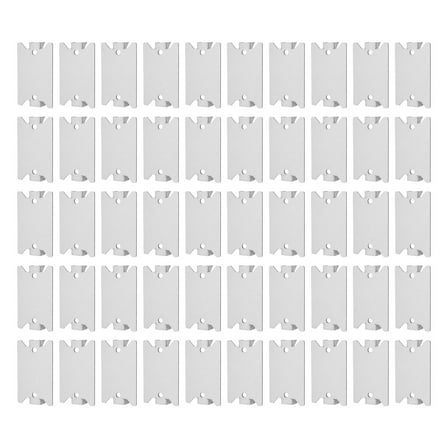 50Pack Nail Plate for Wood Studs, Cable Wire Protector Plate, 1.5 x 2.5 Inch