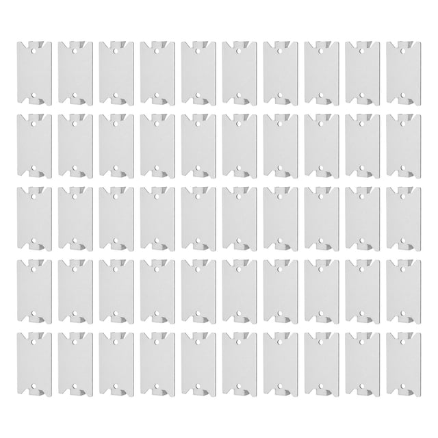 50Pack Nail Plate for Wood Studs, Cable Wire Protector Plate, 1.5 X 2.5 Inch
