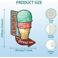 thumbnail image 3 of "Enjoy Ice Cream Vintage Metal Tin Sign Retro Ice Cream Plaque Poster Metal Wall Decorative Tin Signs for Home Cold Drink Shop Restaurant Coffee Shop Club Bar Decoration, 3 of 6