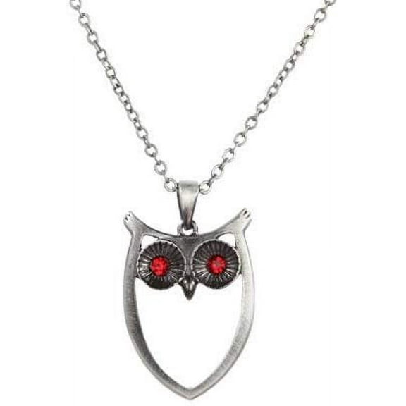 Wise Owl Pewter Necklace Jewelry- Mystica Collection