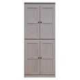 thumbnail image 3 of Concepts in Wood 5-Shelf Coastal Storage Cabinet, White, 72 inches, 3 of 8