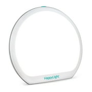 Verilux HappyLight Alba - NEW Round UV-Free LED Therapy Lamp, Bright White Light with 10,000 Lux, Adjustable Brightness, Color, and Countdown Timer