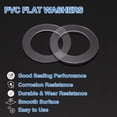 thumbnail image 3 of Uxcell 150Pcs M10 Flat Washers 10mm ID 15mm OD 0.5mm Thick Sealing Gasket Ring Spacer Water Hose Washers Replacement for Water Pipe Hose, 3 of 7