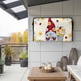 thumbnail image 2 of Outdoor TV Cover 40x25x4.5in, Farm Gnome Daisy Floral Weatherproof TV Screen Protector with Zipper, Yellow Beige Outside Television Cover Fits Up to 40-43", 2 of 9