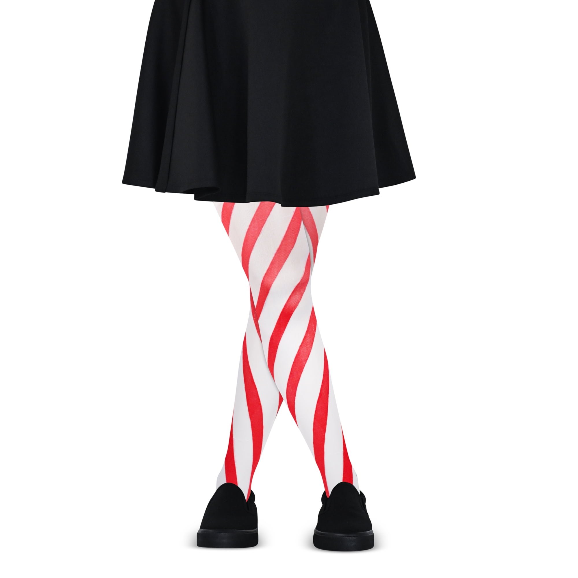 Plus size store candy cane tights