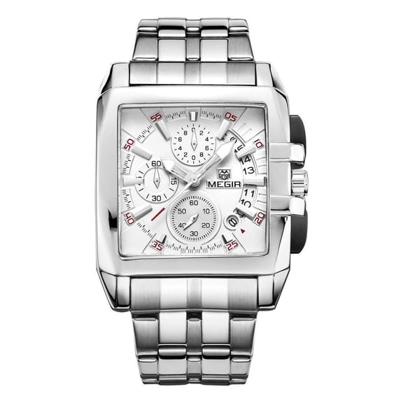 FVDPWYE Men's Quartz Analog Wrist Watch Chronograph Calendar Wirstwatch Bussiness Sports