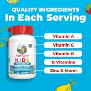 MaryRuth's Multivitamin Gummies for Kids Ages 4+, Bone Health, Immune Support, General Health, Gluten-Free Sugar-Free Vegan Unisex, 60 Count