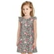 thumbnail image 1 of Fotbe Rose Mix Leopard 3 Vestido de Dormir para Niñas de 3 a 10 Años, Mangas Cortas, Estilo Princesa, Pijama Camisón con Mangas Voladas-XX-Large, 1 of 6