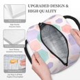 thumbnail image 6 of YFYANG Portable Waterproof Insulated Lunch Bag, Watercolor Honeycomb Shape Pattern Reusable Cooler Bag / Picnic Bag for Adults Teens, 6 of 9