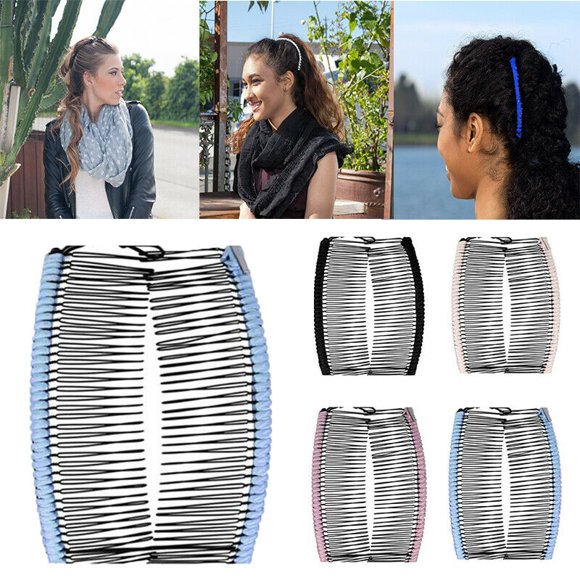 Pince à Cheveux Vintage Banane pour Femmes Peigne Paresseux Accessoires de Cheveux Extensibles Nouvelle Arrivée Accessoire de Cheveux de Noël