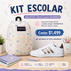 thumbnail image 1 of Kit Escolar Adidas EF0101 + Mochila Jansport JS0A4QW4GJ9, 1 of 4