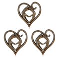 thumbnail image 3 of Inteprter Escultura de madera en forma de corazón para pared, artesanía rústica, sala de estar, vacaciones, cumpleaños, decoración de boda, Type2 NO2, 3 of 6
