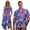 Tropical Leaf, variant on Yuyamidu Matching Hawaiian Outfits for Couples Womens Casual Dress Mens Beach Shirts Short Sleeve Button Up Shirt Flowy Asymmetrical Tank Dress Tiger Print